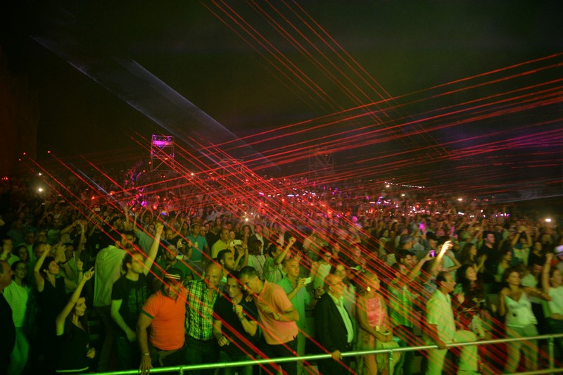 Jean Michel Jarre at Baalbeck Festival